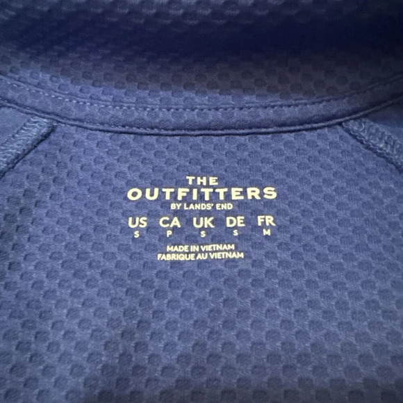 Lands' End Outfitters Long Sleeve Blue S Active 1/4 Zip Thermal Outdoor Running - Picture 10 of 11